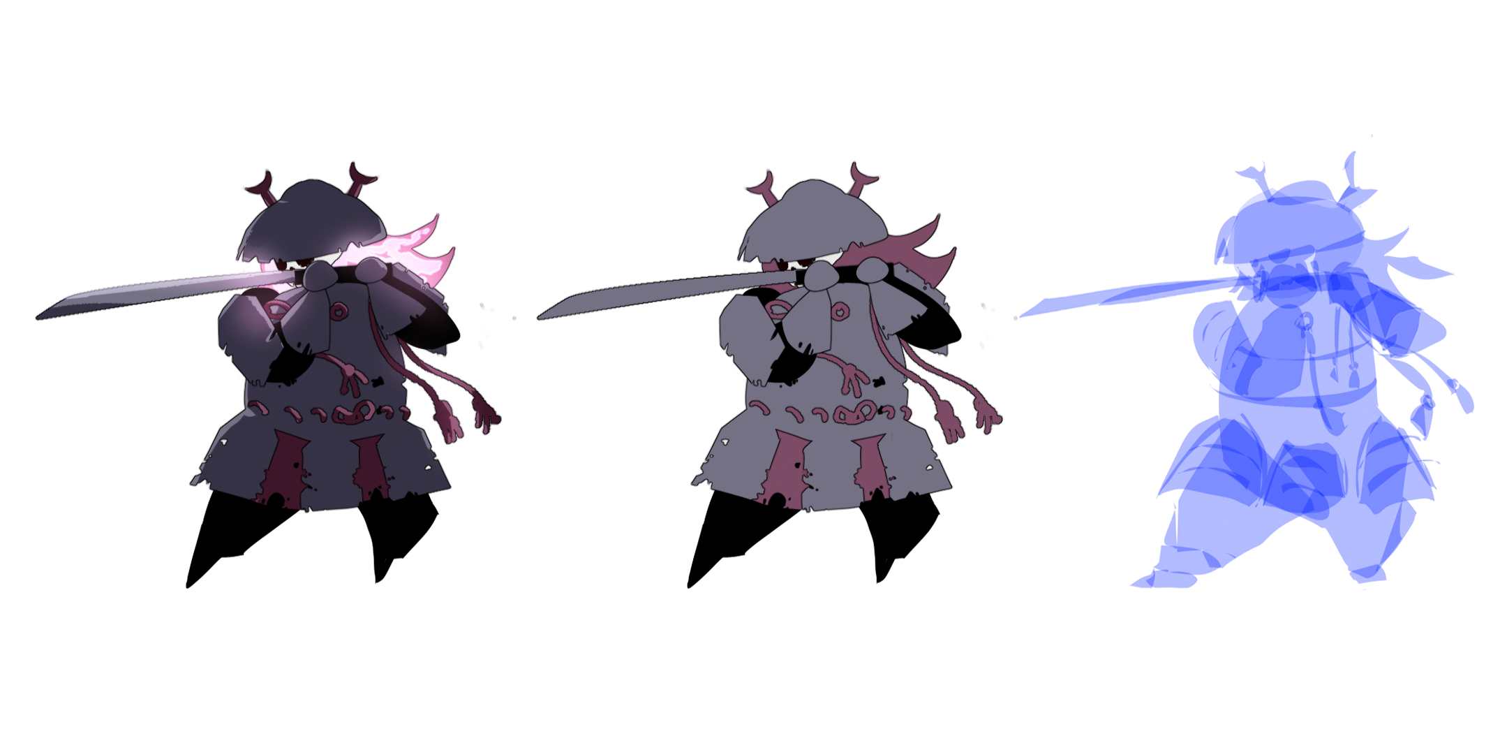 left to right (Render, Base, silhoutte)