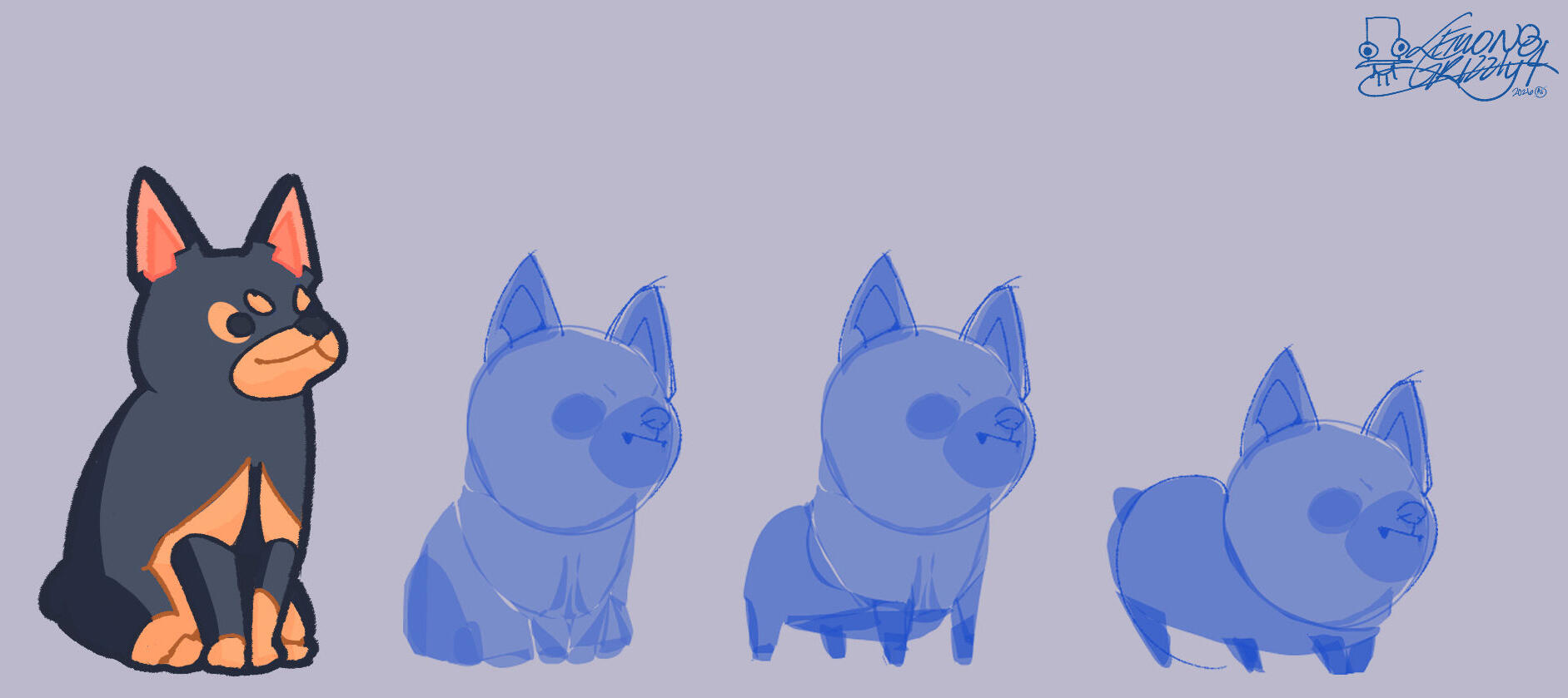 Concept Art: Caricature of Dogs